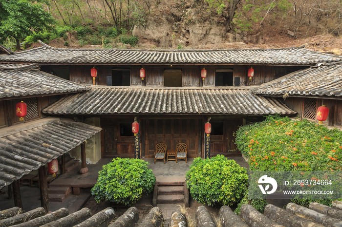 Wu Family Courtyard at Heijing Ancient Town in Yunnan,China