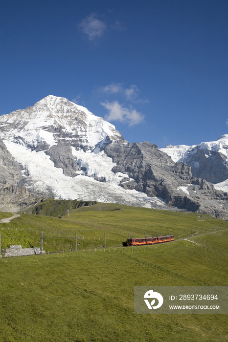 Switzerland, Canton Bern, Berner Oberland, Kleine Scheidegg, Jungfraujoch