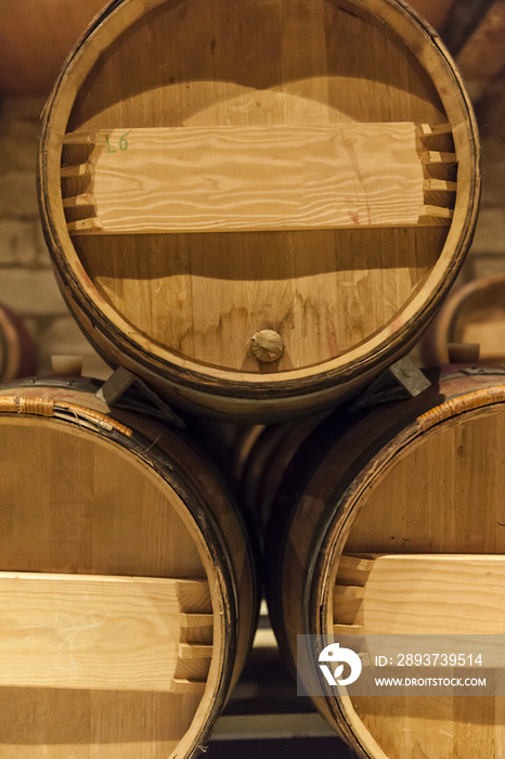 Cellar at Chateau de Sales, Bordeaux, France