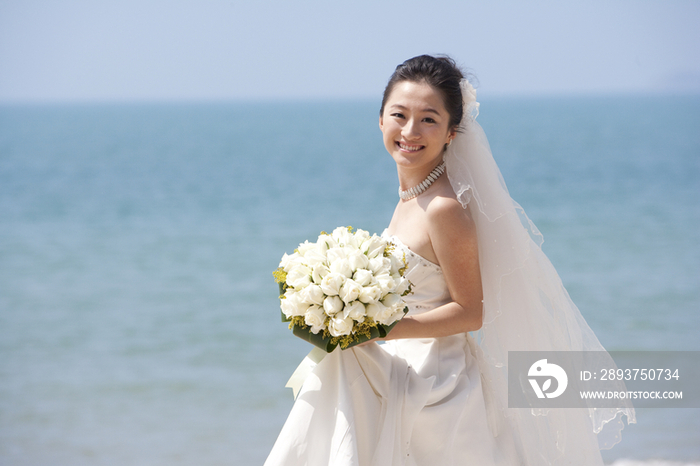 海边美丽的新娘