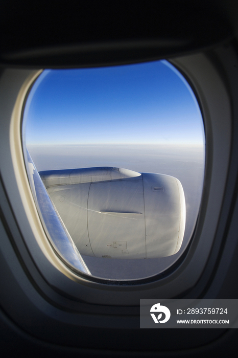 View of Jet Engine from Plane