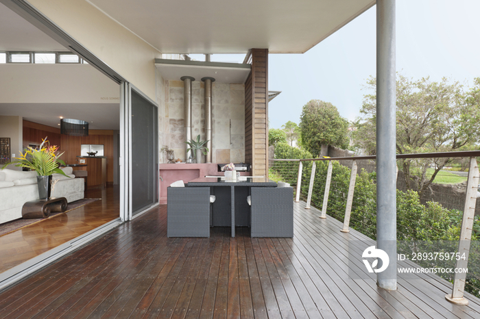 Dining area in balcony