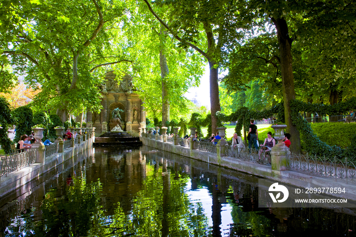 Luxembourg garden in Paris, France