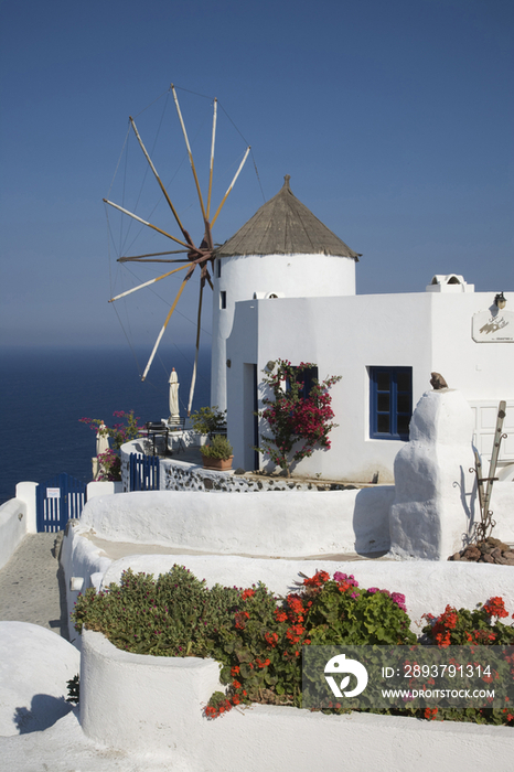 Greece, Cyclades, Santorini, Oia, windmill