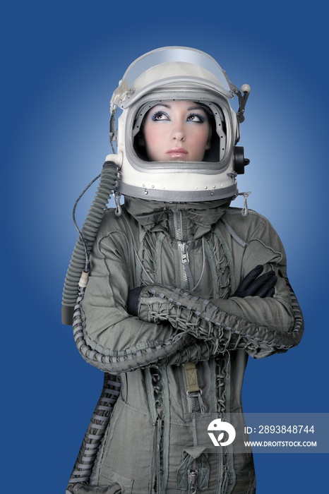 飞机宇航员飞船头盔女人时尚