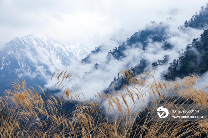 中国西南部山区风光