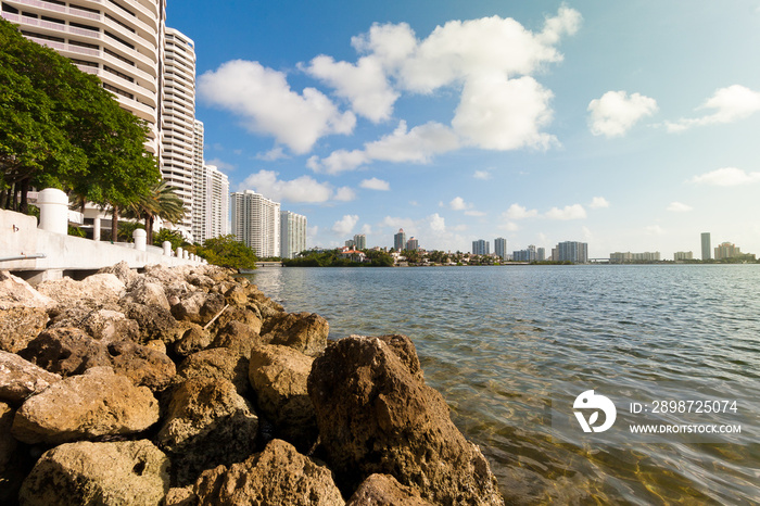 Partial view of Aventura, Miami, Florida.