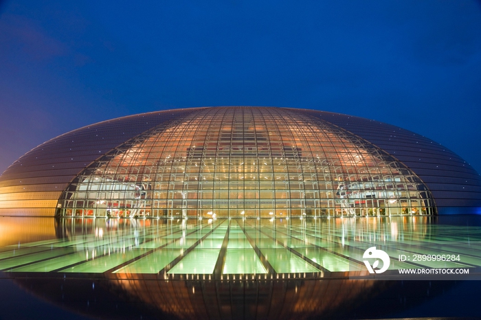 北京国家大剧院夜景