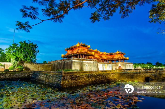 View of Hue citadel which is a very famous destination of Vietnam.