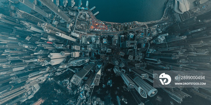 Hong Kong Cityscape view from high angle