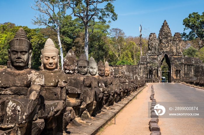 Kambodscha - Angkor - Südtor von Angkor Thom