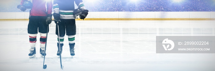 Composite image of hockey