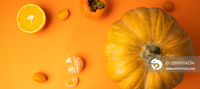 orange food on orange background