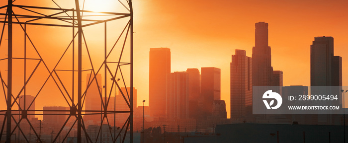 Downtown Los Angeles industrial view