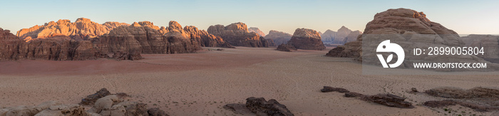 Wadi Rum desert Panorama