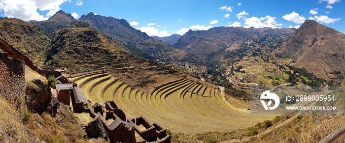 The Sacred Valley of the Incas is located between the towns of Pisac and Ollantaytambo. Peru