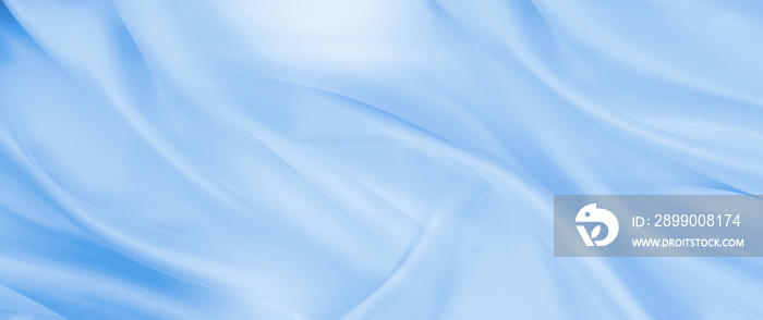 Blue silky fabric texture