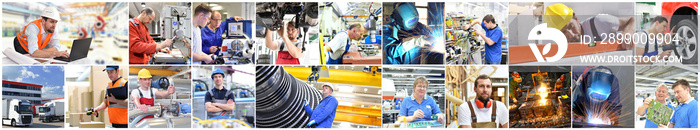 Berufe im Handwerk und Industrie - Menschen bei der Arbeit // Professions in trade and industry - People at work