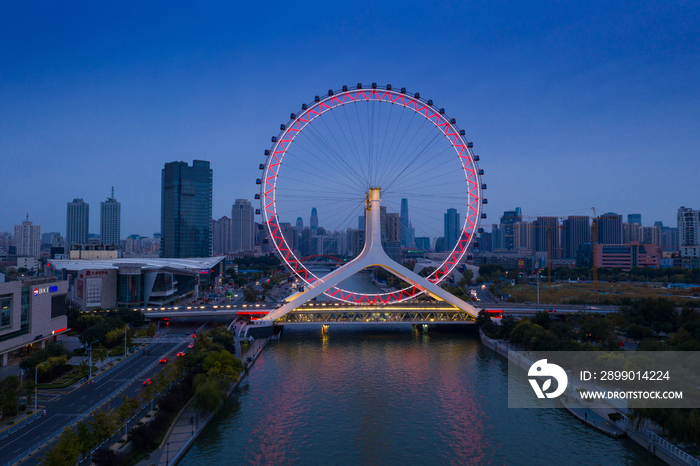 天津城市夜景