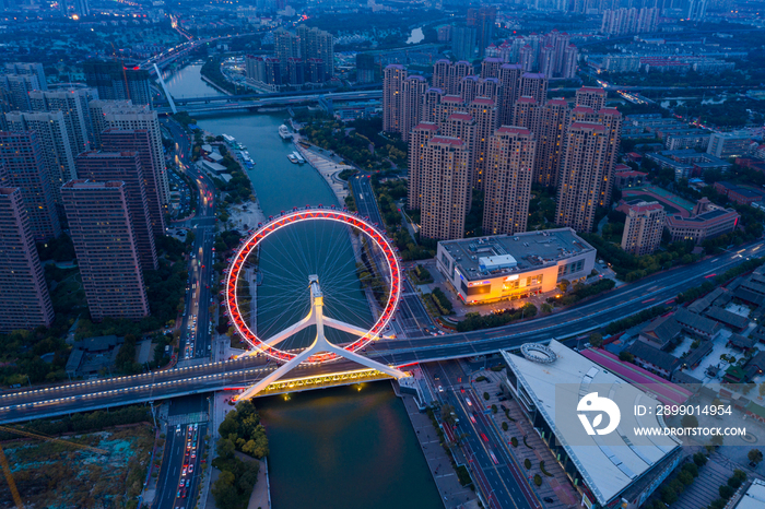 天津城市夜景