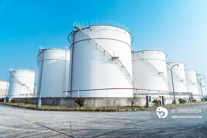 constructions in modern oil refinery