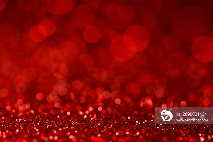 Red blur bokeh light background