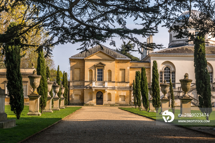 In the back of Chiswick House on West London, Uk. Chiswick House is a magnificent neo Palladian vill