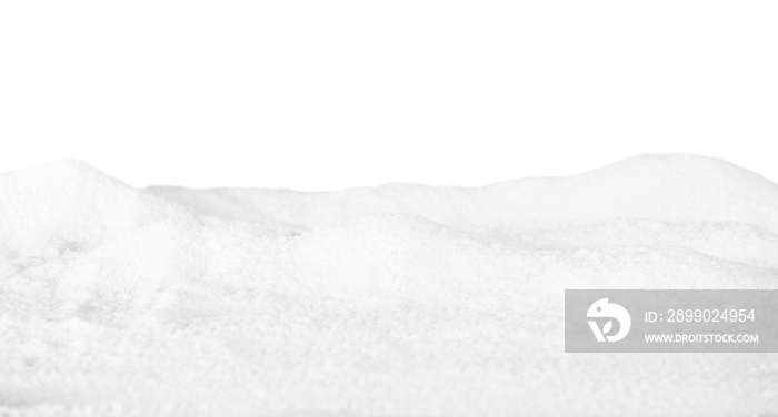 White Snow Overlay isolated for Christmas element