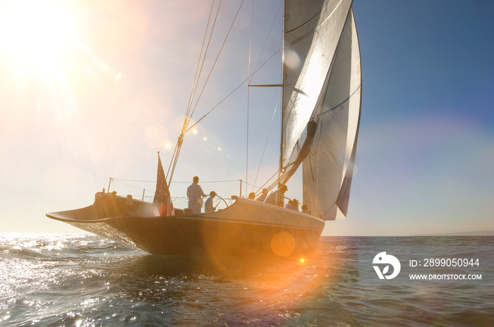 Sailboat on ocean