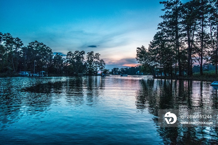 beautiful scenes on lake wateree in south carolina