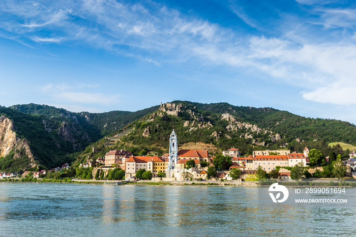 Durnstein along the Danube River in the picturesque Wachau Valley