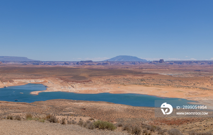 Scenic Lake Powell Arizona Landscape During a Drought