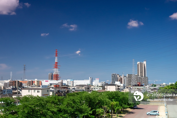 大阪府堺市北花田付近の都市景観