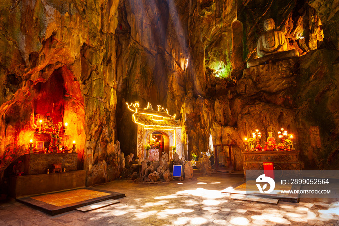 Marble mountains cave in Danang