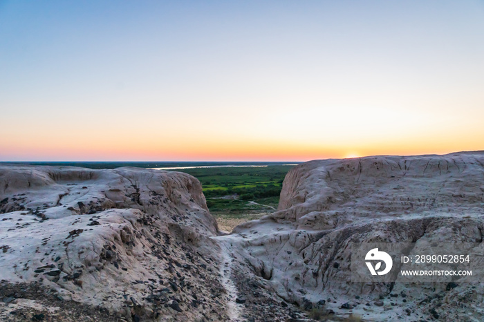 Landscape around Nukus, Karakalpakstan, officially the Republic of Karakalpakstan, is an autonomous republic of Uzbekistan.