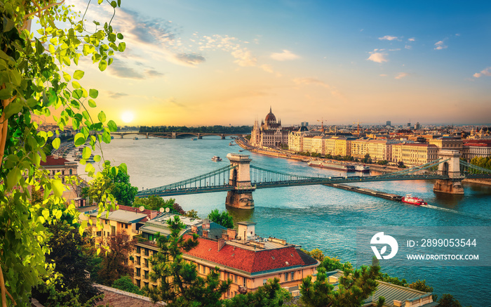 View of Budapest landmarks