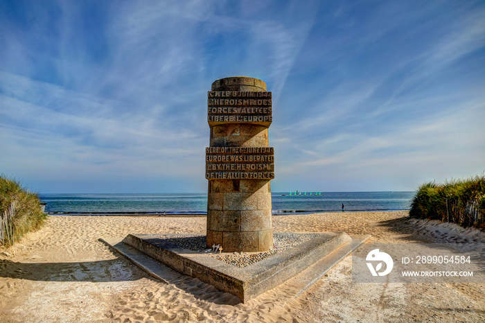 Sights and memorials in the vicinity of Juno Beach in Normandy France