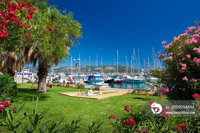 saint mandrier harbor in provence france