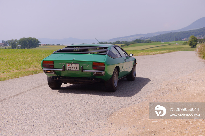 lamborghini verte des années 70