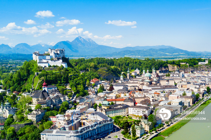 Salzburg aerial view, Austria