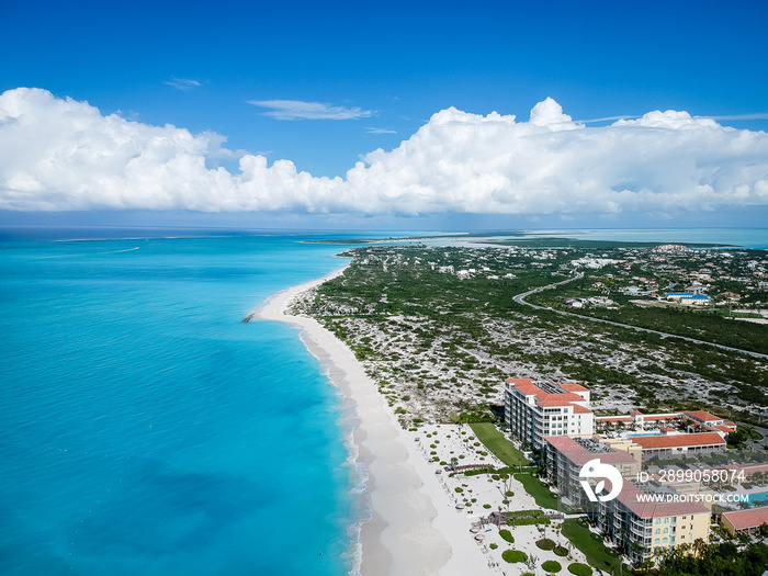 Drone photo Grace Bay, Providenciales, Turks and Caicos