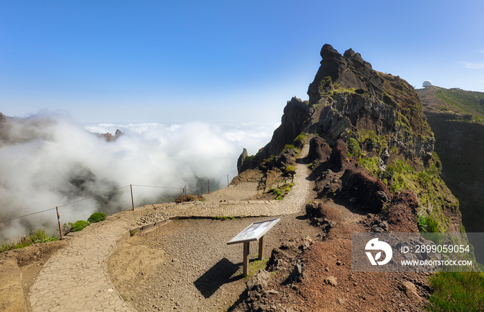 Madeira viewpoint near Pico do Arieiro, Portugal