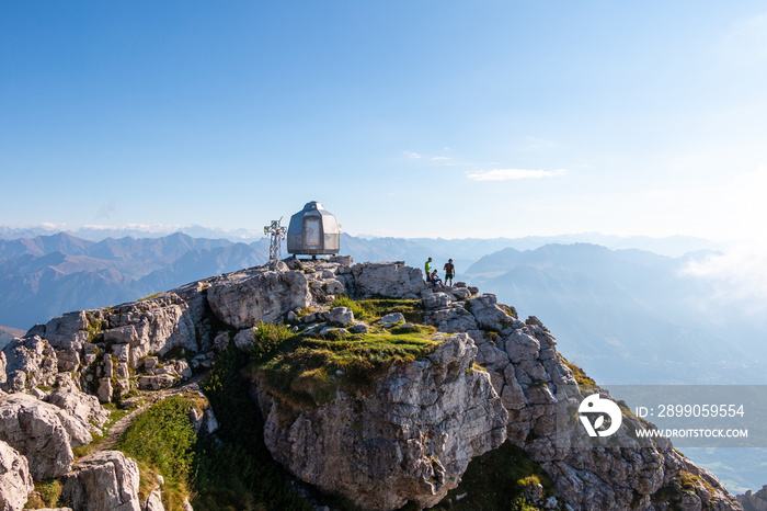 the top of the southern Grigna on a summer morning