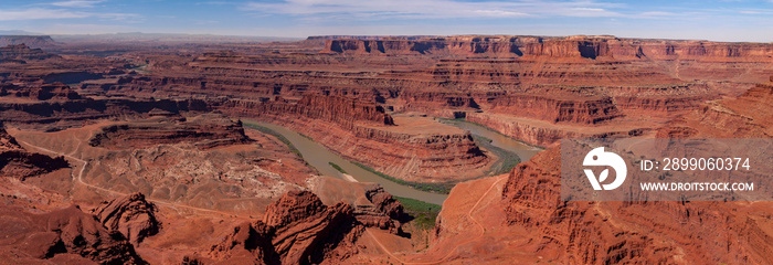 Panorama View of The Dead Horse State Park, Utah, USA.