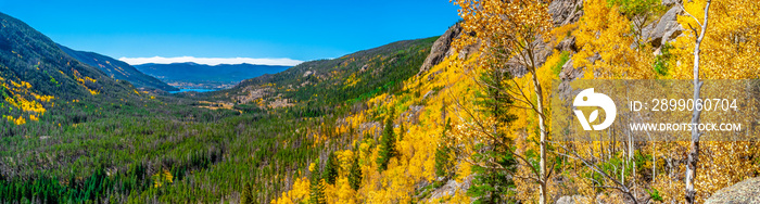 Beautiful Fall Hike in Aspens in Grand Lake, Colorado