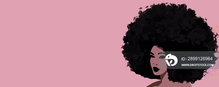 Black woman art hairstyle