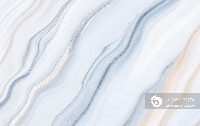 大理石岩石纹理蓝色墨水图案液体漩涡漆白色深色，即插图背景f