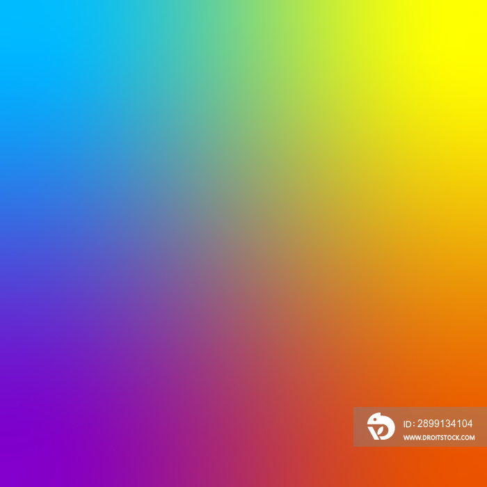 グラデーション背景　ブルー、イエロー、オレンジ、パープル　blurred blue, purple, orange and yellow gradient colorful background