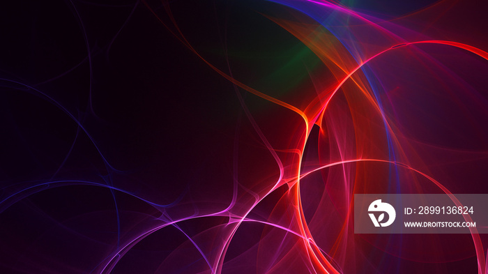 3D rendering abstract fractal business background