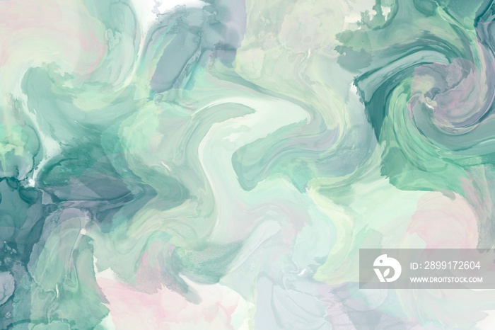 Alcohol ink abstract background, pastel colour pallet